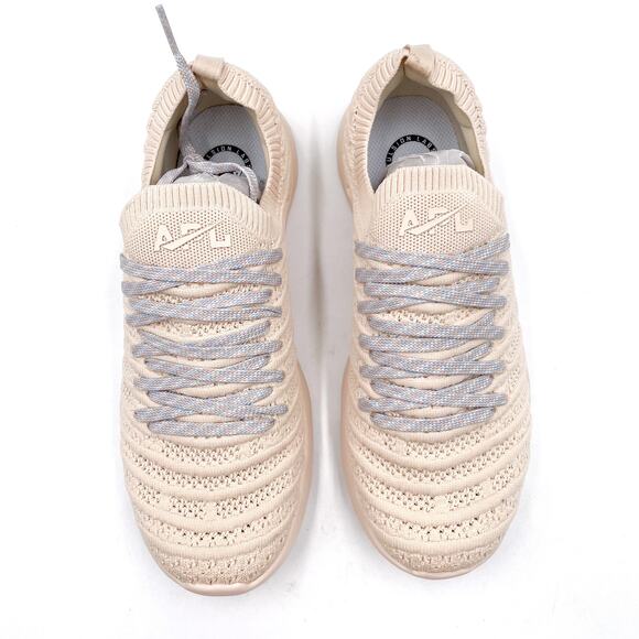 APL TechLoom Wave Sneakers Slip On Running Shoes Sz 8.5 Light Peach Women - Picture 3 of 8